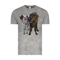 Cloud Rock two heifer cows Vintage Tee - RanaPortraitStore