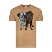Vintage Camel two heifer cows Vintage Tee - RanaPortraitStore