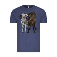 Two Heifer Cows Vintage Tee | Teevron