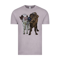 Vintage Zinc two heifer cows Vintage Tee - RanaPortraitStore