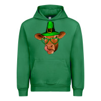 Emerald St Patricks Day Cow Urban Hoodie - Bettercallsaul
