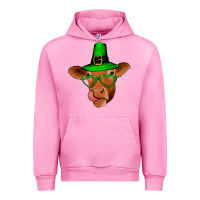 Fuchsia Pink St Patricks Day Cow Urban Hoodie - Bettercallsaul