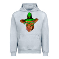 Heather Grey St Patricks Day Cow Urban Hoodie - Bettercallsaul