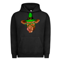 Pigment Black St Patricks Day Cow Urban Hoodie - Bettercallsaul