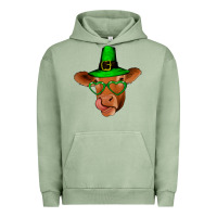 Pigment Oil Green St Patricks Day Cow Urban Hoodie - Bettercallsaul