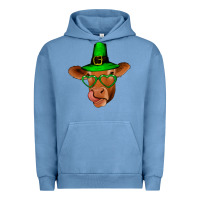 Pigment Pebble Blue St Patricks Day Cow Urban Hoodie - Bettercallsaul