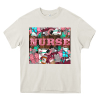 Cream Nurse Heavy Core Tee - LillyAllenDesigns