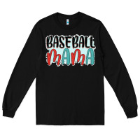 Black baseball mama Long Sleeve Tee - JahusDesignShop