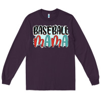Plum baseball mama Long Sleeve Tee - JahusDesignShop