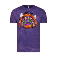 Cloud Purple halloween rainbow Vintage Tee - Zillion Design Studio