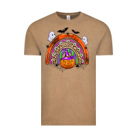 Vintage Coffee halloween rainbow Vintage Tee - Zillion Design Studio