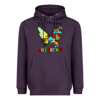 Plum it's ok to be different Heavyweight Hoodie - MaliasSmallBusiness