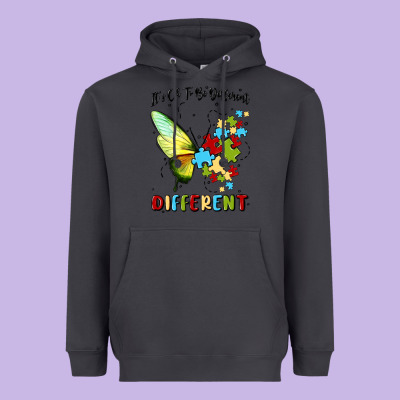 It's Ok To Be Different Heavyweight Hoodie Designed By Maliassmallbusiness