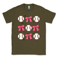 Army Green baseball coquette bow Classic Tee - JahusDesignShop