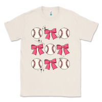 Natural baseball coquette bow Classic Tee - JahusDesignShop
