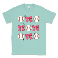 Seafoam baseball coquette bow Classic Tee - JahusDesignShop