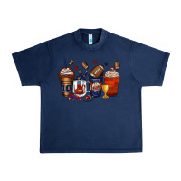 Navy american football coffee cups Urban Heavy Tee - Zillion Design Studio
