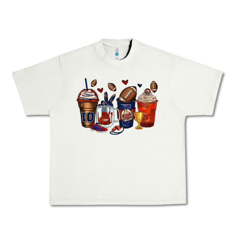American Football Coffee Cups Urban Heavy Tee by Zillion Design Studio | Teevron