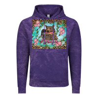 Cloud Purple Mama bear haunting fish floral Vintage Hoodie - RanaPortraitStore