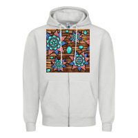 Dove Grey 4th of july turquoise gemstone seamless pattern Zipper Hoodie - BundleAndBundleShop