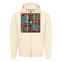 Sandshell 4th of july turquoise gemstone seamless pattern Zipper Hoodie - BundleAndBundleShop