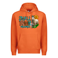 Carrot Small Town Mama With Sheeps Premium Hoodie - BundleAndBundleShop