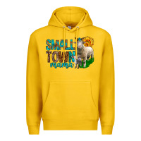 Lemon Small Town Mama With Sheeps Premium Hoodie - BundleAndBundleShop