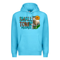 Small Town Mama With Sheeps Premium Hoodie | Teevron