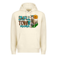 Sandshell Small Town Mama With Sheeps Premium Hoodie - BundleAndBundleShop