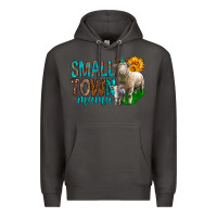 Smoke Small Town Mama With Sheeps Premium Hoodie - BundleAndBundleShop