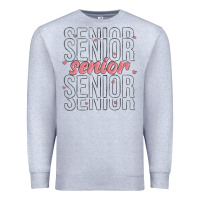 Heather Grey senior Premium Sweatshirt - MaliasSmallBusiness