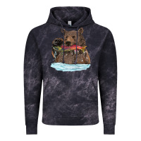 Cloud Black mama bear haunting fish Vintage Hoodie - RanaPortraitStore