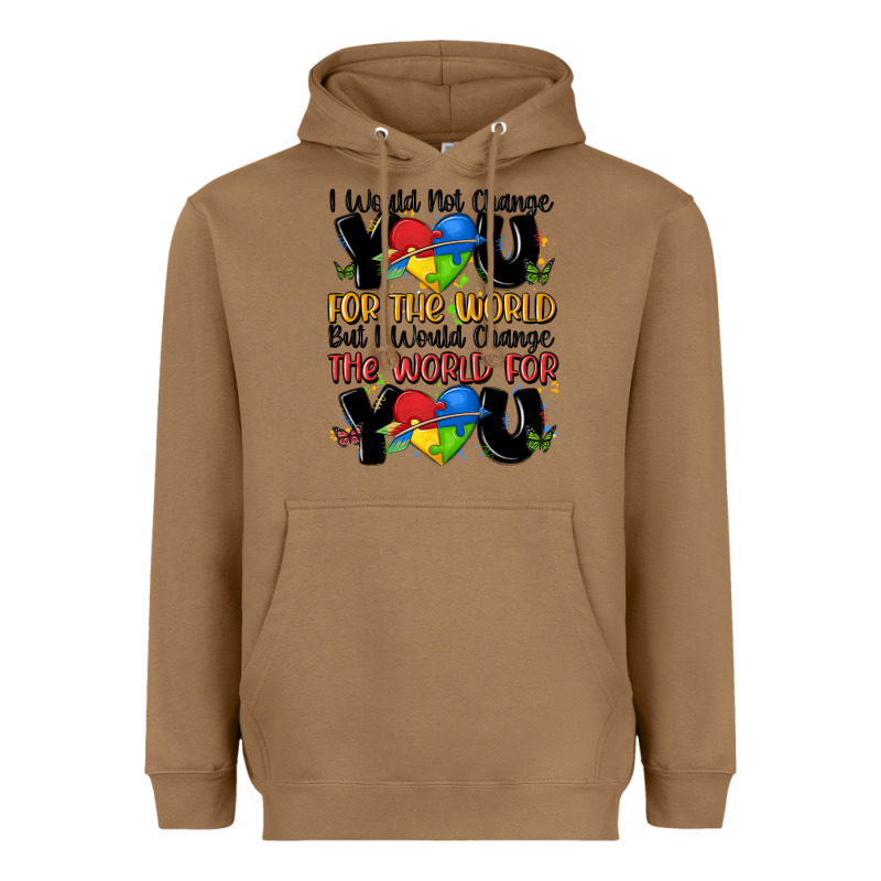 ı Would Not Change You Autism Heavyweight Hoodie by MaliasSmallBusiness | Teevron