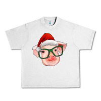 Lunar Rock christmas pig with santa claus hat Urban Heavy Tee - RanaPortraitStore