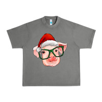 Tornado christmas pig with santa claus hat Urban Heavy Tee - RanaPortraitStore