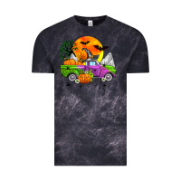 Cloud Black halloween farm truck Vintage Tee - Zillion Design Studio