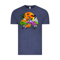 Vintage Denim halloween farm truck Vintage Tee - Zillion Design Studio