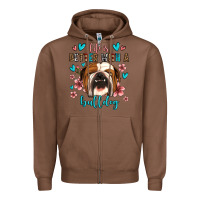 Chestnut life is better with a bulldog Zipper Hoodie - Jasminsmagicworld