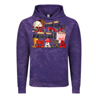 Cloud Purple somebody's loud mouth baseball mama Vintage Hoodie - Zillion Design Studio