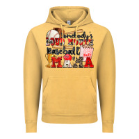 Vintage Mustard somebody's loud mouth baseball mama Vintage Hoodie - Zillion Design Studio