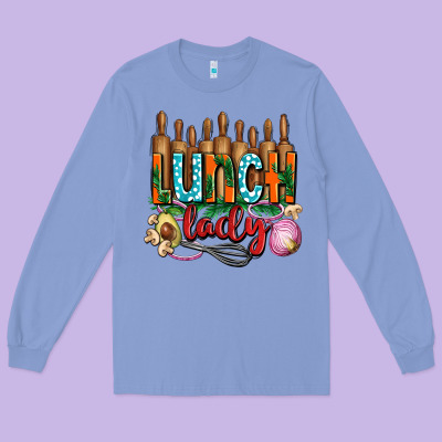 Lunch Lady With Onions Long Sleeve Tee Designed By Adodesignshop