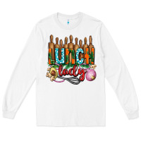 White lunch lady with onions Long Sleeve Tee - AdoDesignShop