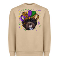 Mardi Gras Hat Havanese Dog Heavyweight Sweatshirt | Teevron