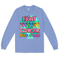 Colony Blue fight cancer in all colors Long Sleeve Tee - AdoDesignShop