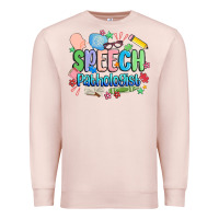 Pale Pink speech pathologist Premium Sweatshirt - MaliasSmallBusiness