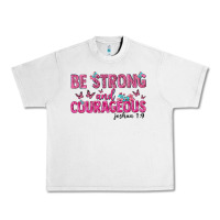 Lunar Rock be strong and courageous Urban Heavy Tee - texasbilliewilder