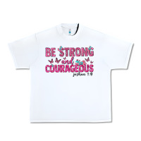 White be strong and courageous Urban Heavy Tee - texasbilliewilder