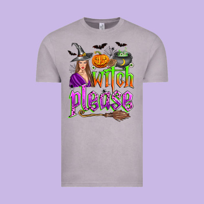 Witch Please Vintage Tee Designed By Zillion Design Studio