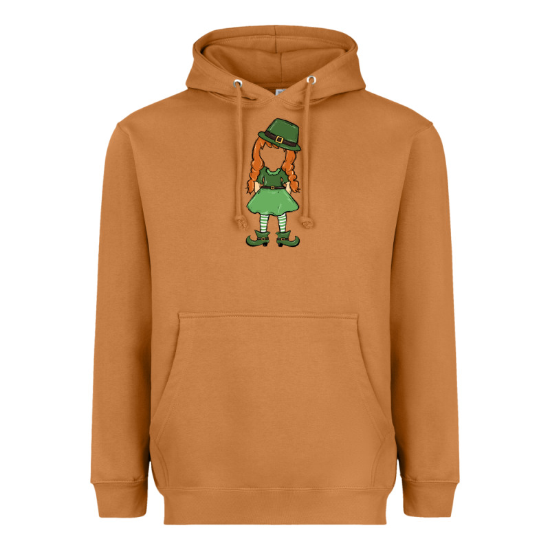 Leprechaun Girl Faceless Heavyweight Hoodie by MaliasSmallBusiness | Teevron