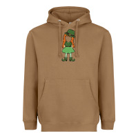 Toasted Coconut leprechaun girl faceless Heavyweight Hoodie - MaliasSmallBusiness